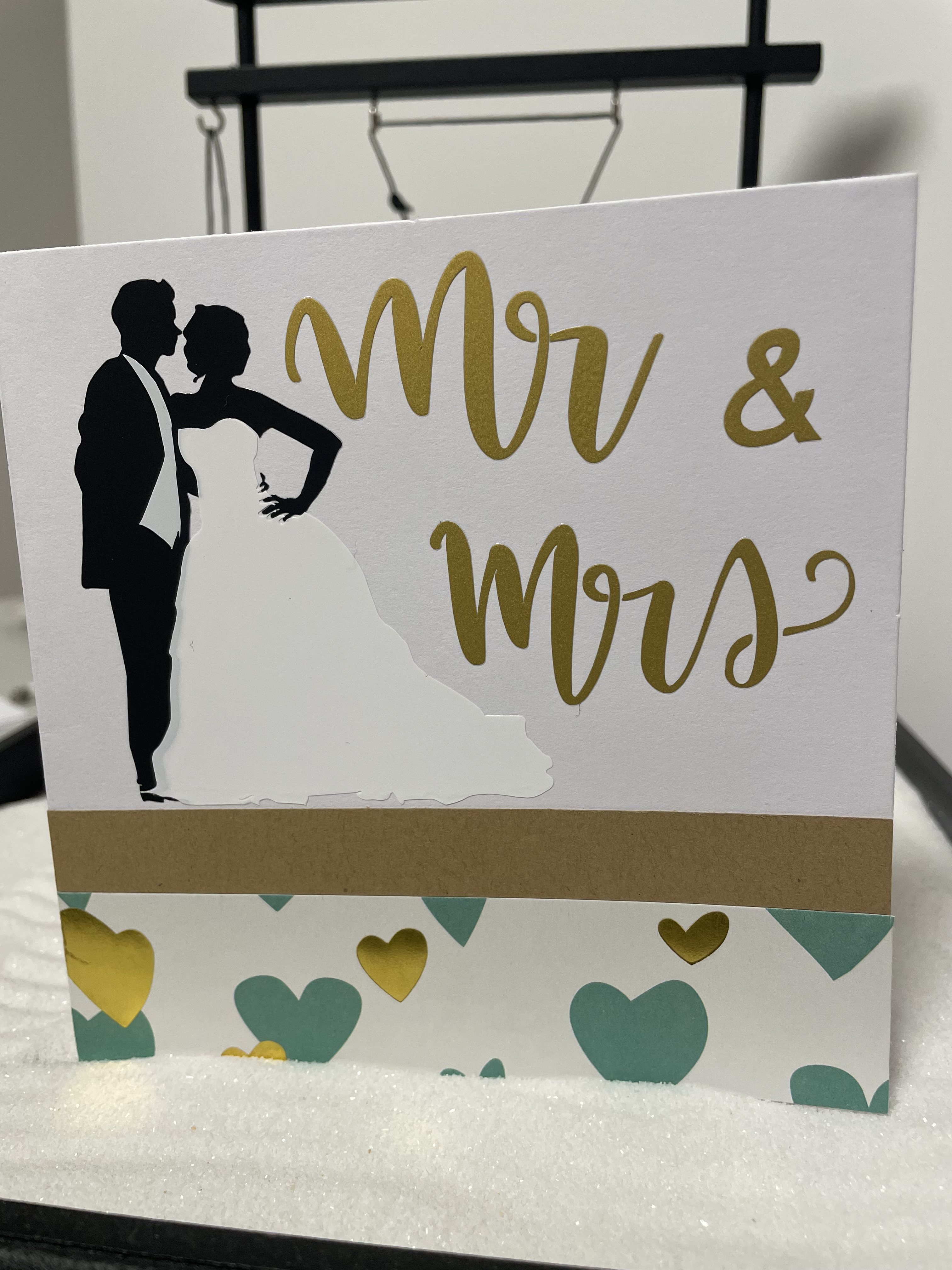 Hochzeitskarte Mr. und Mrs. (13x13 cm)