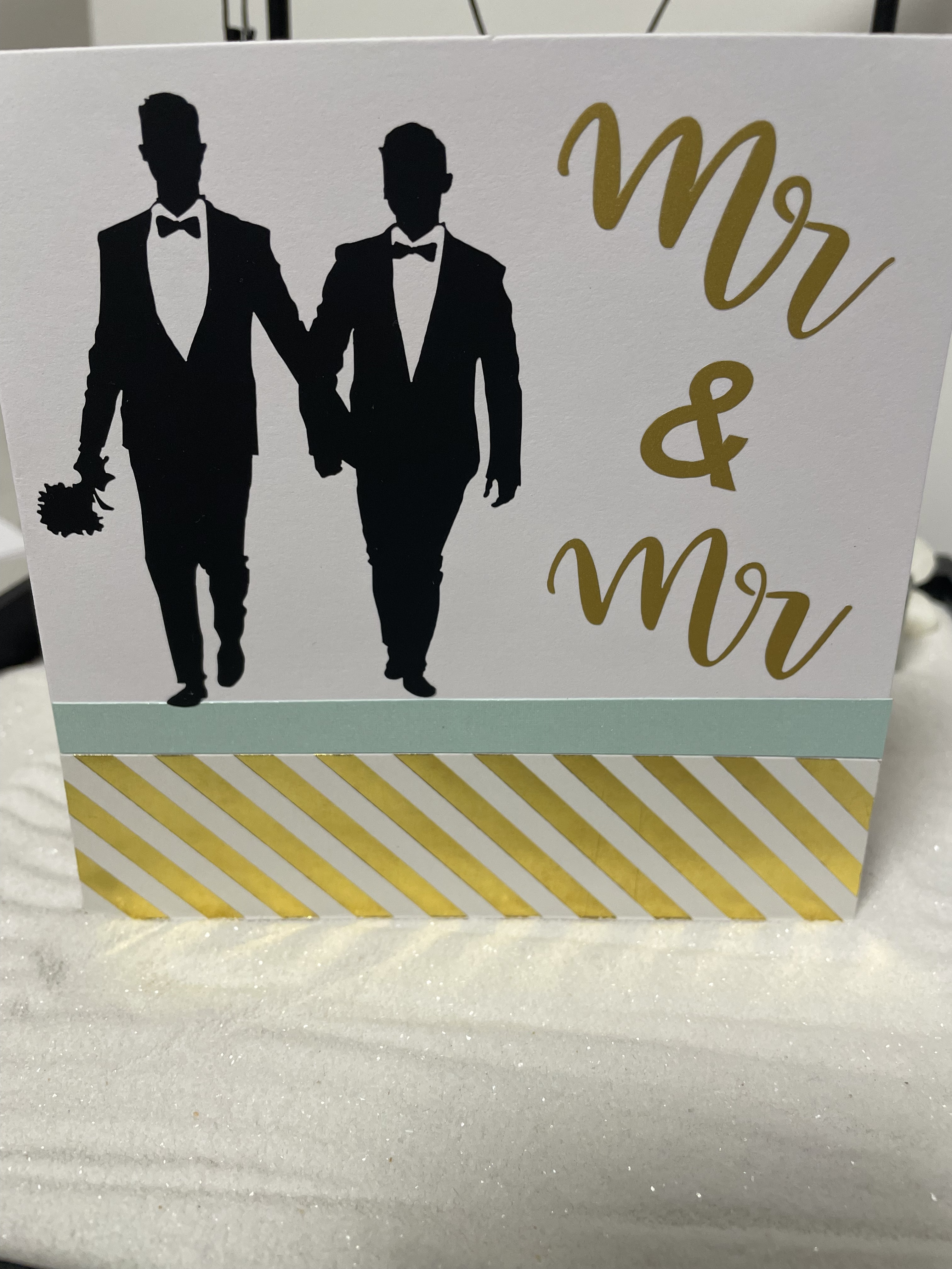 Hochzeitskarte Mr. und Mr. (13x13 cm) 